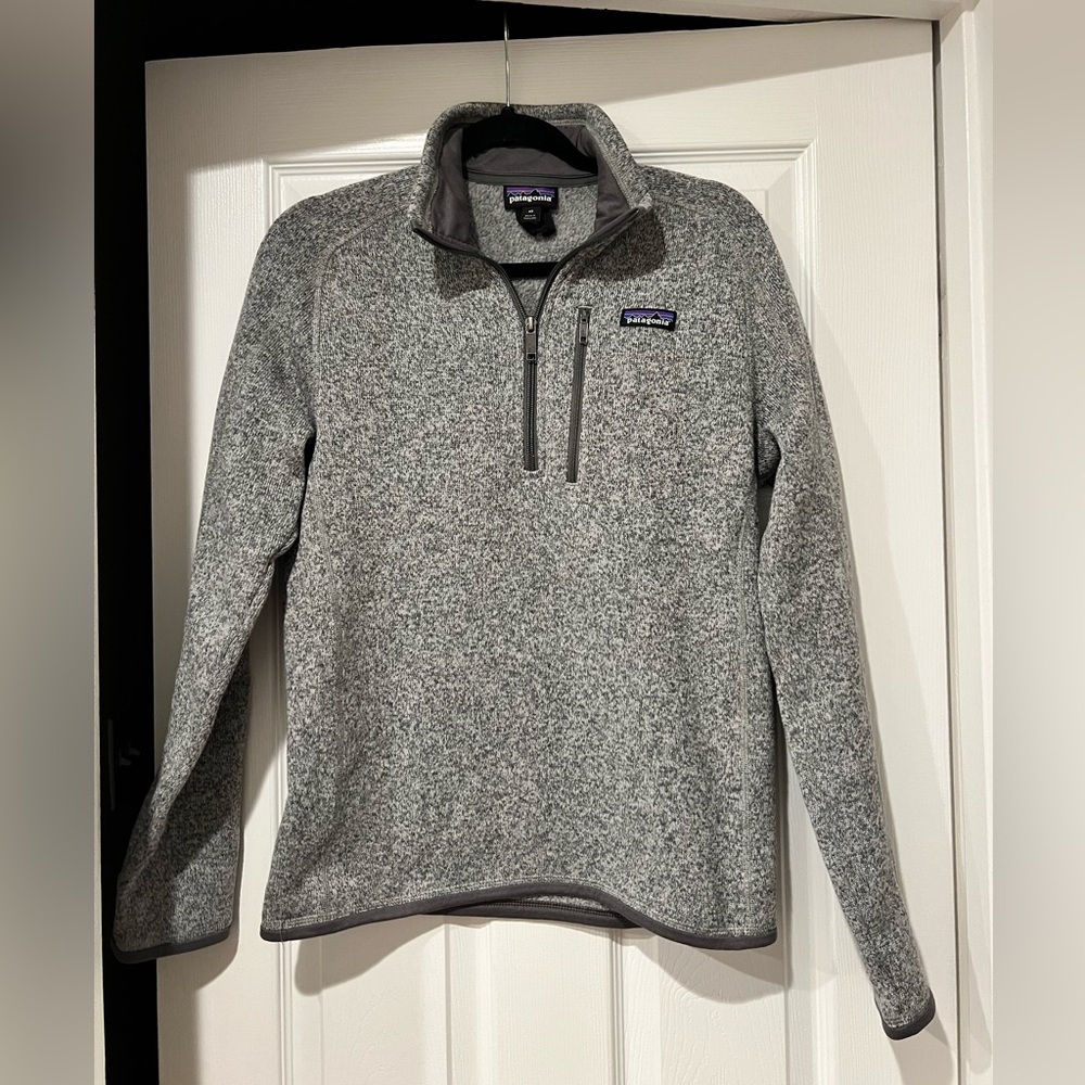 Patagonia Men's Zip Up Sweater in Heather Gray